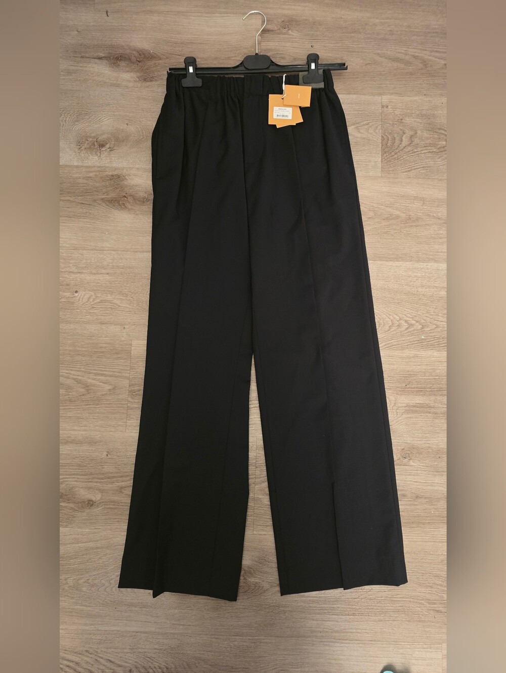 Sandro Men's Marine Navy Wide-Leg Dress Pants - Classic Tailored Style